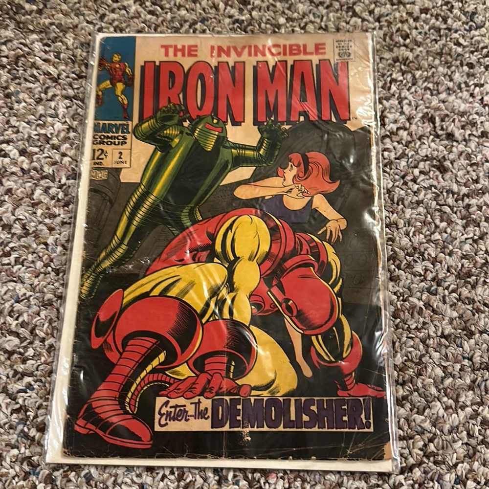 Vintage 1968 THE INVINCIBLE IRON MAN #2 MARVEL 12 cent COMIC BOOK - Picture 1 of 14